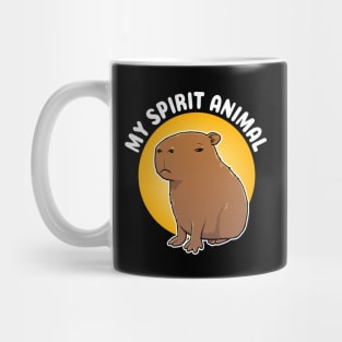 My spirit animal grumpy Capybara Cartoon Mug